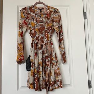 BCBG slip dress with matching duster szS NWT